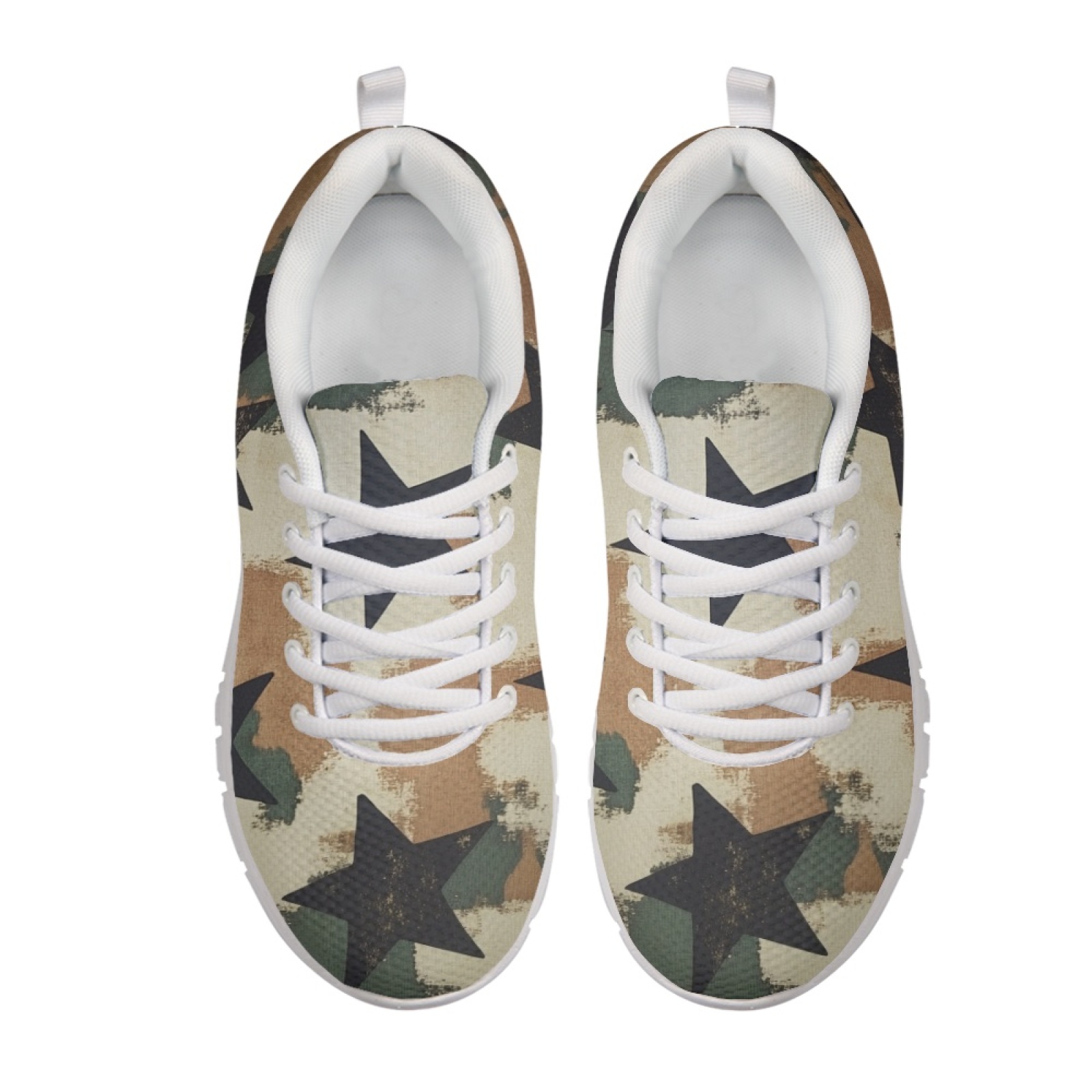 Coloranimal Vintage Star Print - Breathable Mesh Athletic Shoes 评论和价格