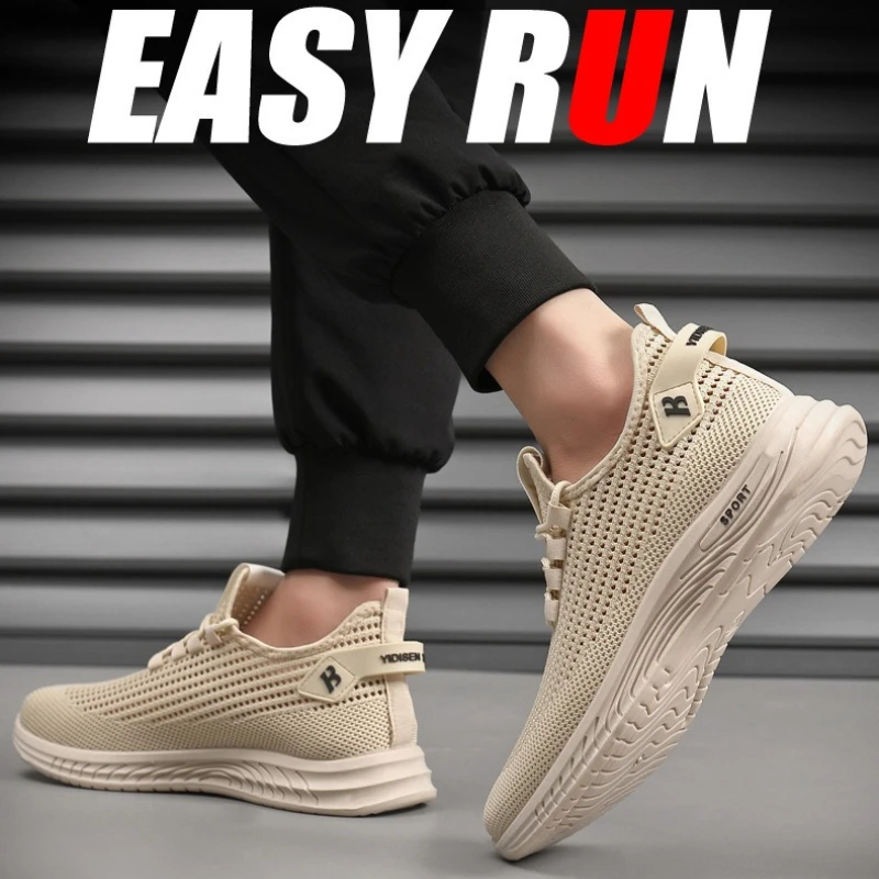 Men Mesh Knit Running Sneakers - Shock Absorbing Gym Trainers 评论和价格