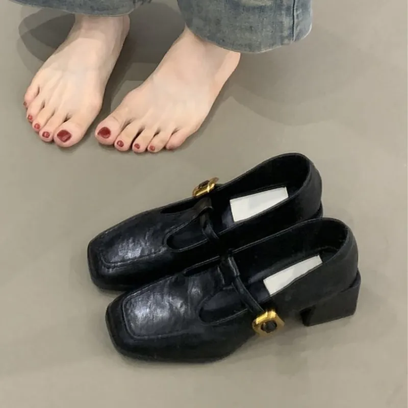 Women Square Toe T-Strap Mary  - Women'S Shoes 评论和价格