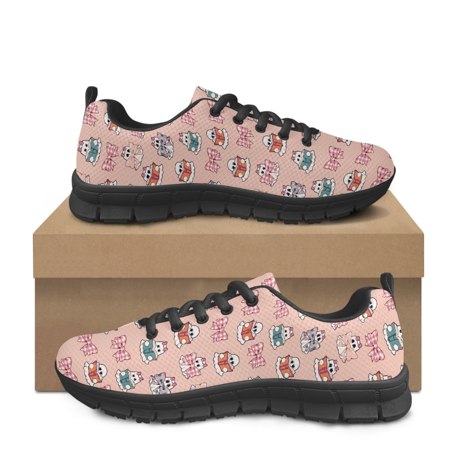 Coloranimal Ghost and Bow Prin - Shock Absorbing Gym Trainers 评论和价格