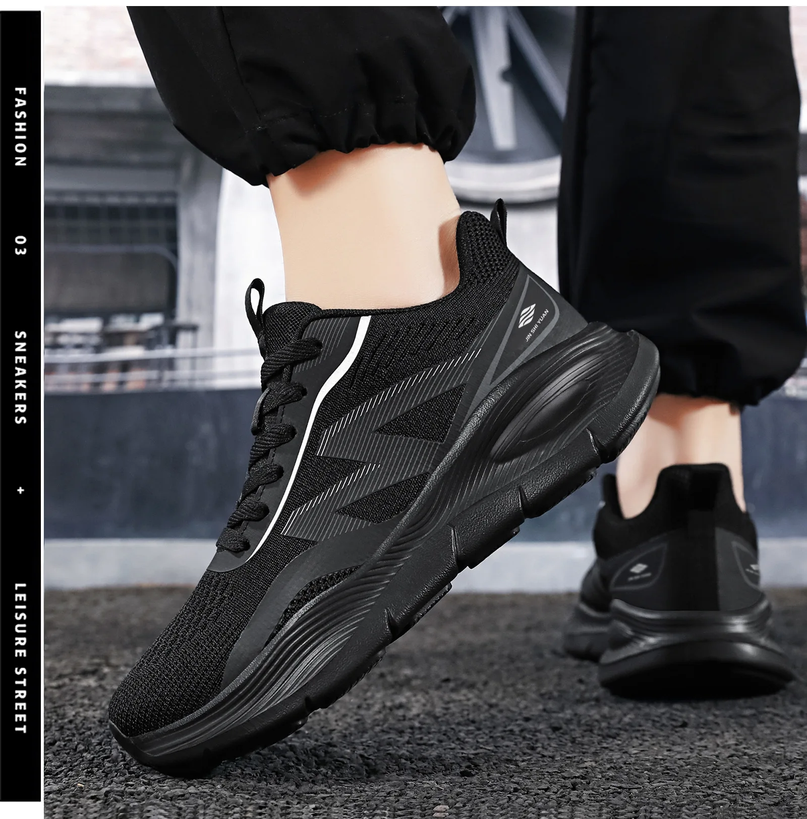Men Mesh Running Sneakers Ligh - Shock Absorbing Gym Trainers 评论和价格